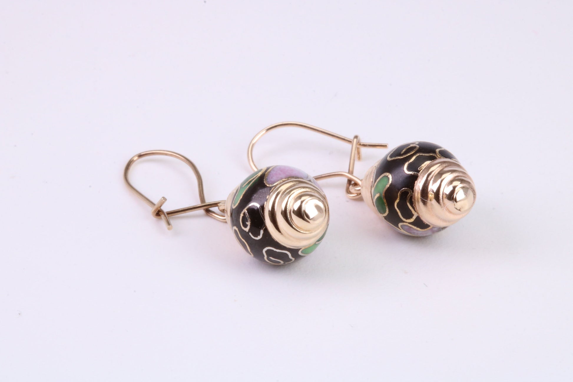 Vintage Look Dropper Earrings Made from 9ct Yellow Gold