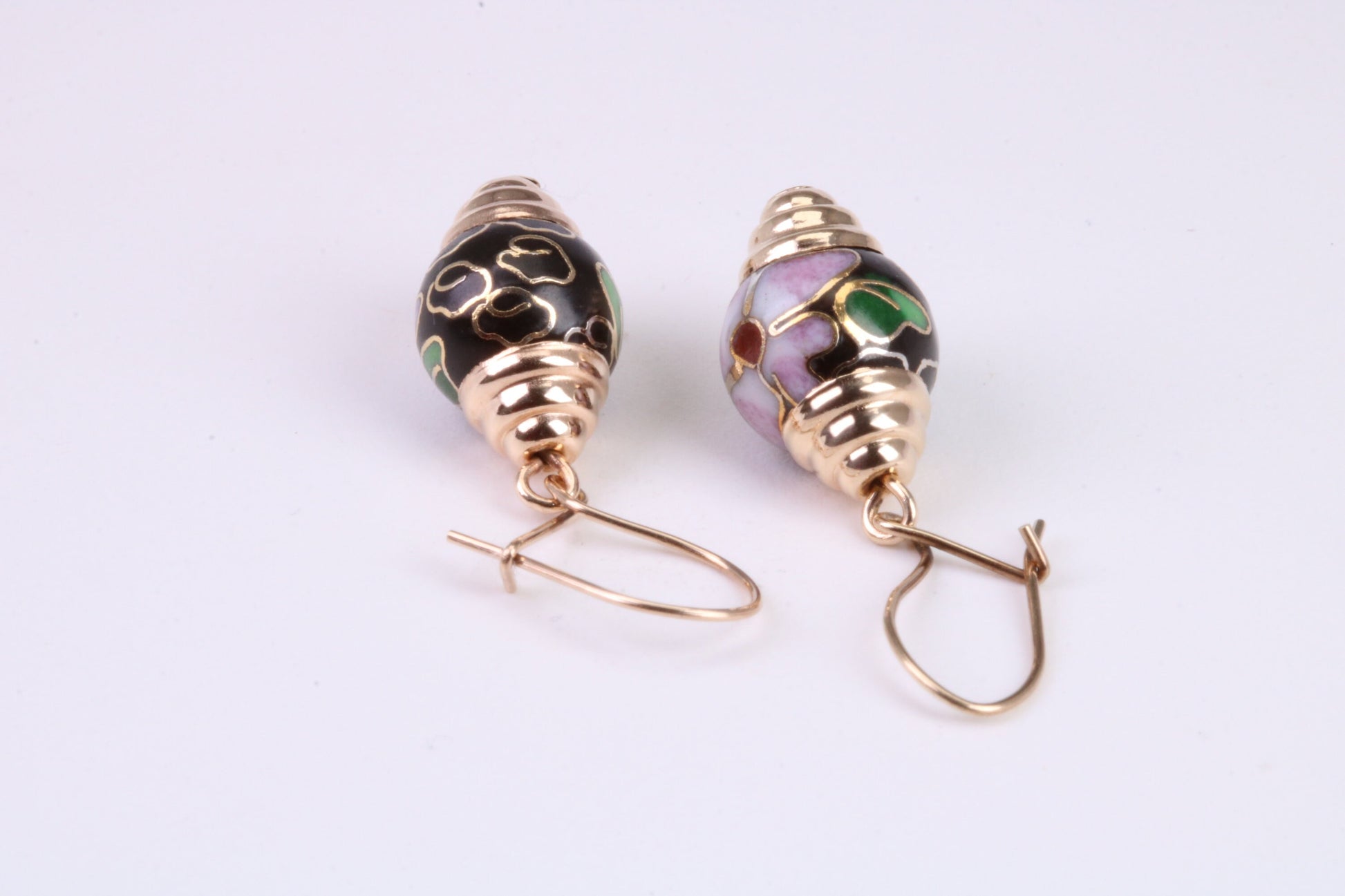 Vintage Look Dropper Earrings Made from 9ct Yellow Gold