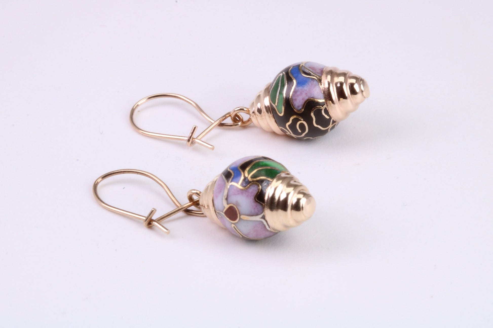 Vintage Look Dropper Earrings Made from 9ct Yellow Gold