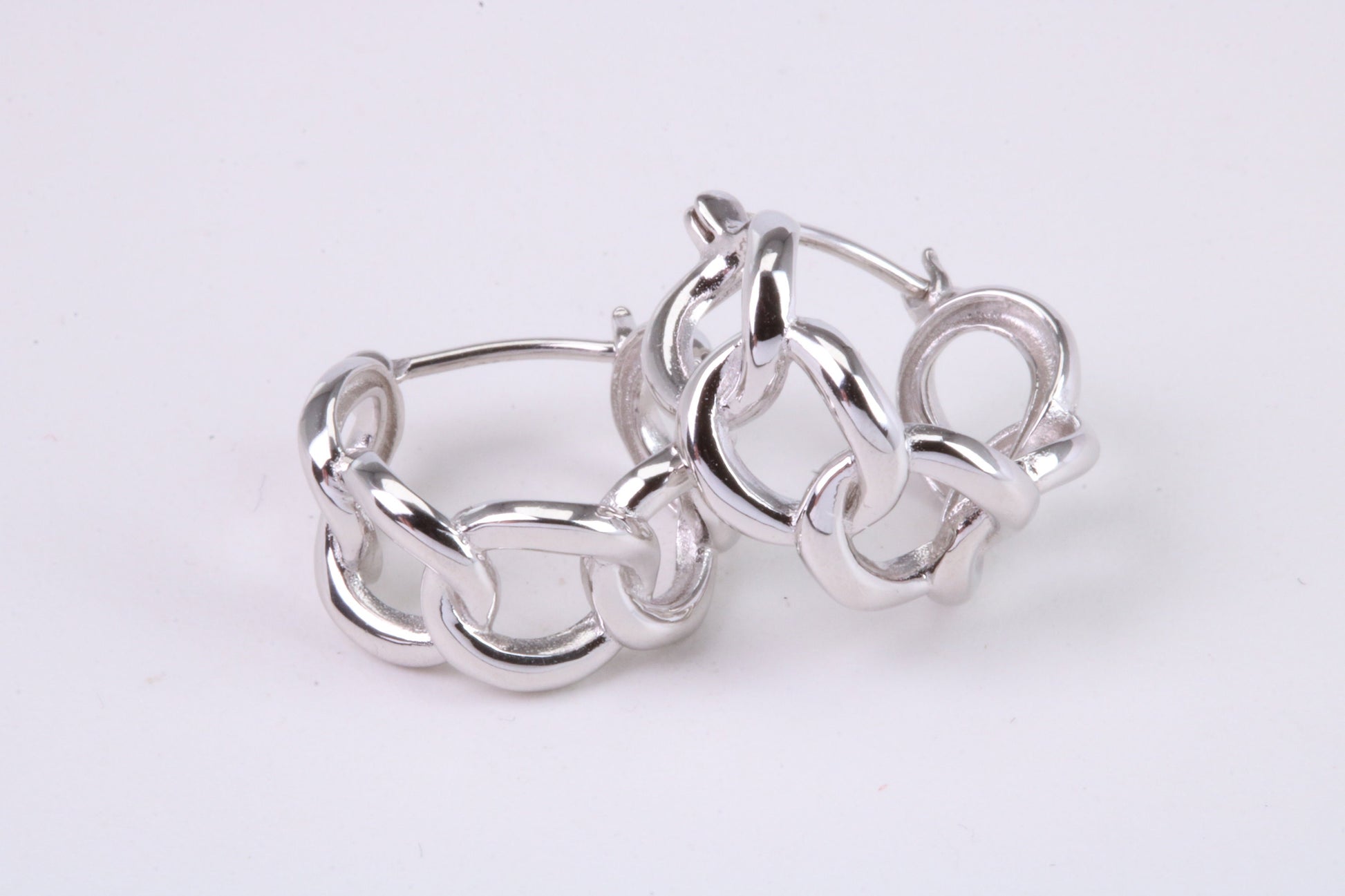 15 mm Round Hoop Creole Earrings Made from Solid 925 Grade Sterling Silver