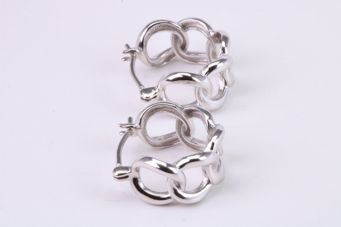 15 mm Round Hoop Creole Earrings Made from Solid 925 Grade Sterling Silver
