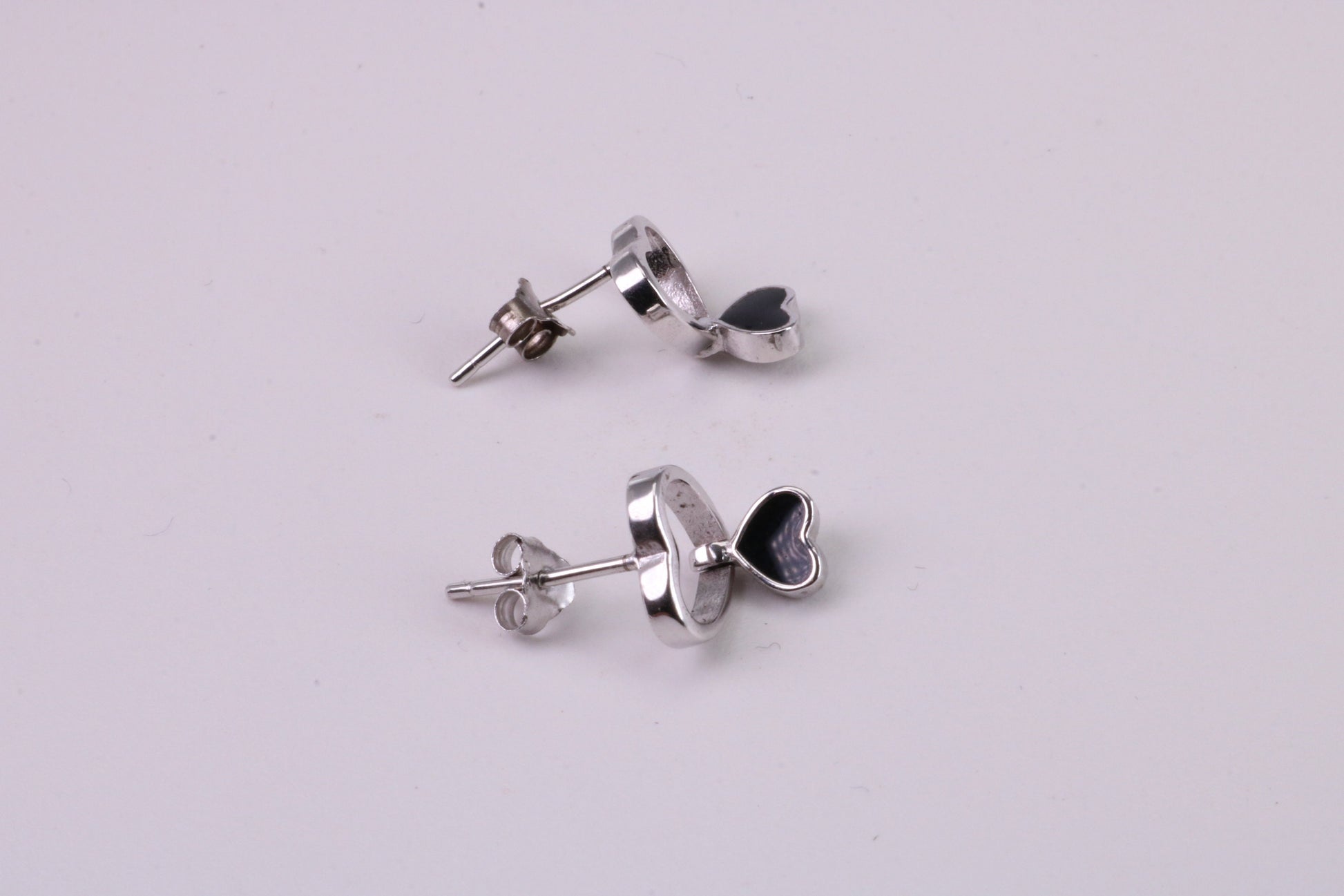 Love Heart Cubic Zirconia set Earrings, Very Dressy, Made from Solid 925 Grade Sterling Silver