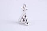 Baseball Set Charm, Traditional Charm, Made from Solid 925 Grade Sterling Silver, Complete with Attachment Link