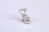 Dog Charm, Traditional Charm, Made from Solid 925 Grade Sterling Silver, Complete with Attachment Link