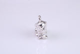 Dog Charm, Traditional Charm, Made from Solid 925 Grade Sterling Silver, Complete with Attachment Link