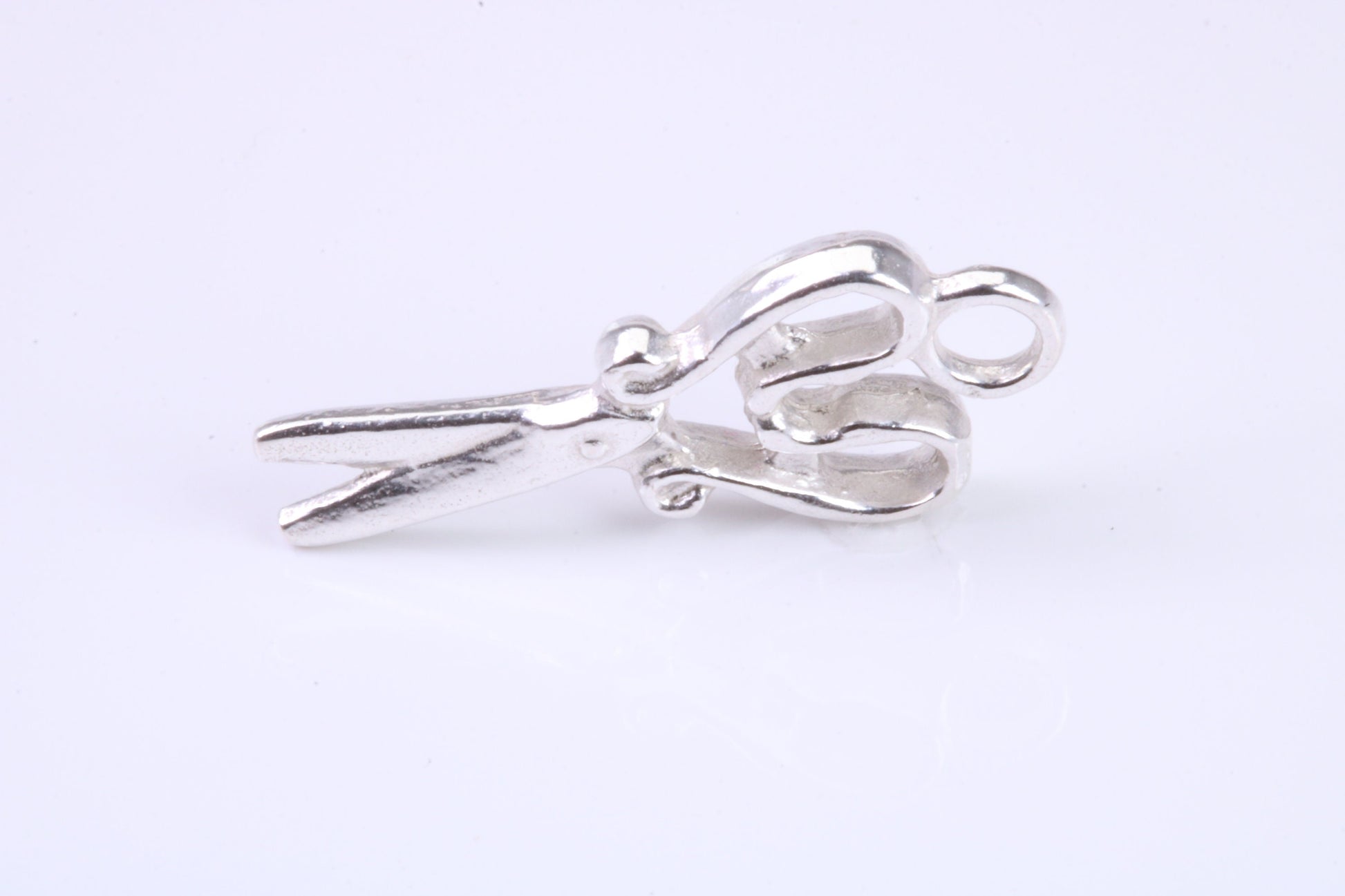Scissor Charm, Traditional Charm, Made from Solid 925 Grade Sterling Silver, Complete with Attachment Link
