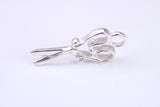 Scissor Charm, Traditional Charm, Made from Solid 925 Grade Sterling Silver, Complete with Attachment Link