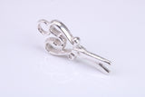 Scissor Charm, Traditional Charm, Made from Solid 925 Grade Sterling Silver, Complete with Attachment Link