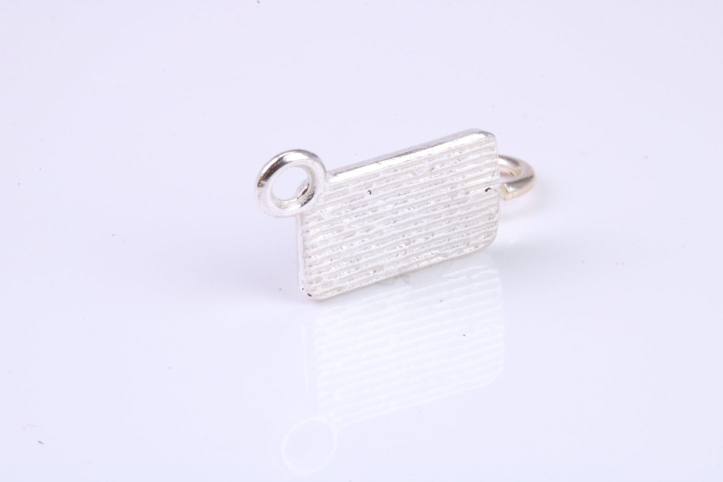 Egg Box Charm, Traditional Charm, Made from Solid 925 Grade Sterling Silver, Complete with Attachment Link