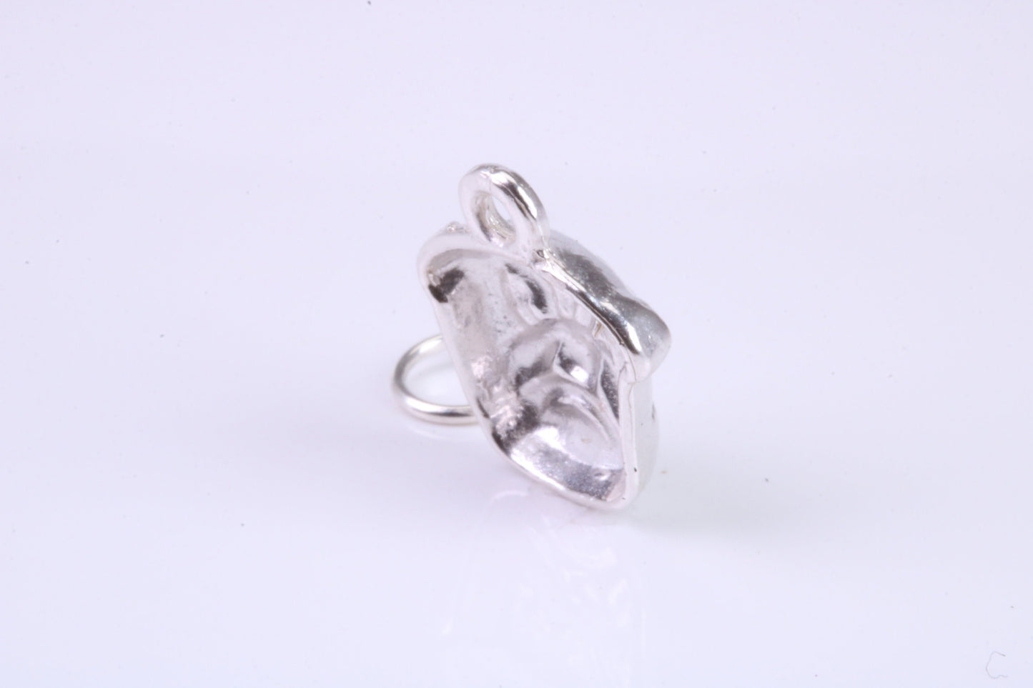 Bull Dog Charm, Traditional Charm, Made from Solid 925 Grade Sterling Silver, Complete with Attachment Link