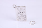 Cook Book Charm, Traditional Charm, Made from Solid 925 Grade Sterling Silver, Complete with Attachment Link