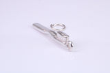 Tooth Brush Charm, Graduation Cap Charm, Traditional Charm, Made from Solid 925 Grade Sterling Silver, Complete with Attachment Link
