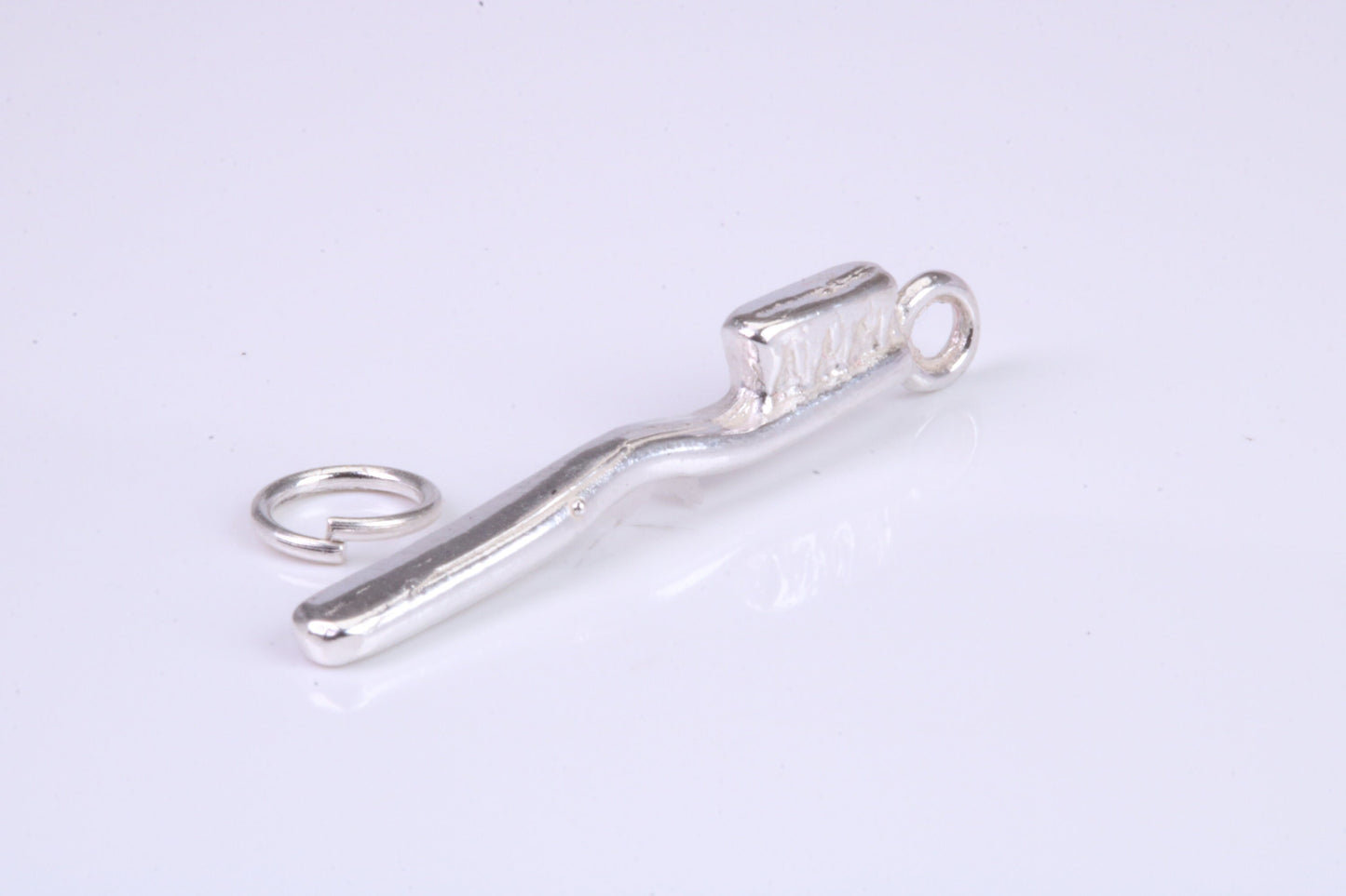 Tooth Brush Charm, Graduation Cap Charm, Traditional Charm, Made from Solid 925 Grade Sterling Silver, Complete with Attachment Link