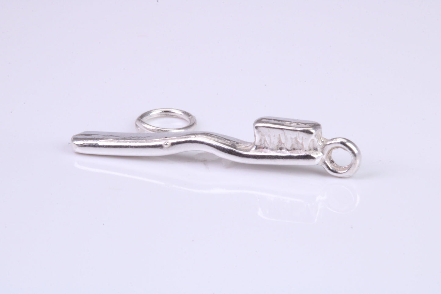 Tooth Brush Charm, Graduation Cap Charm, Traditional Charm, Made from Solid 925 Grade Sterling Silver, Complete with Attachment Link