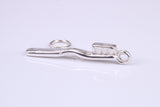 Tooth Brush Charm, Graduation Cap Charm, Traditional Charm, Made from Solid 925 Grade Sterling Silver, Complete with Attachment Link