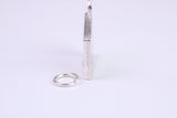 Birth Certificate Charm, Traditional Charm, Made from Solid 925 Grade Sterling Silver, Complete with Attachment Link