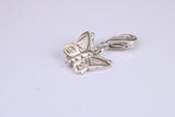 Butterfly Charm, Traditional Charm, Made from Solid 925 Grade Sterling Silver, Complete with Attachment Link