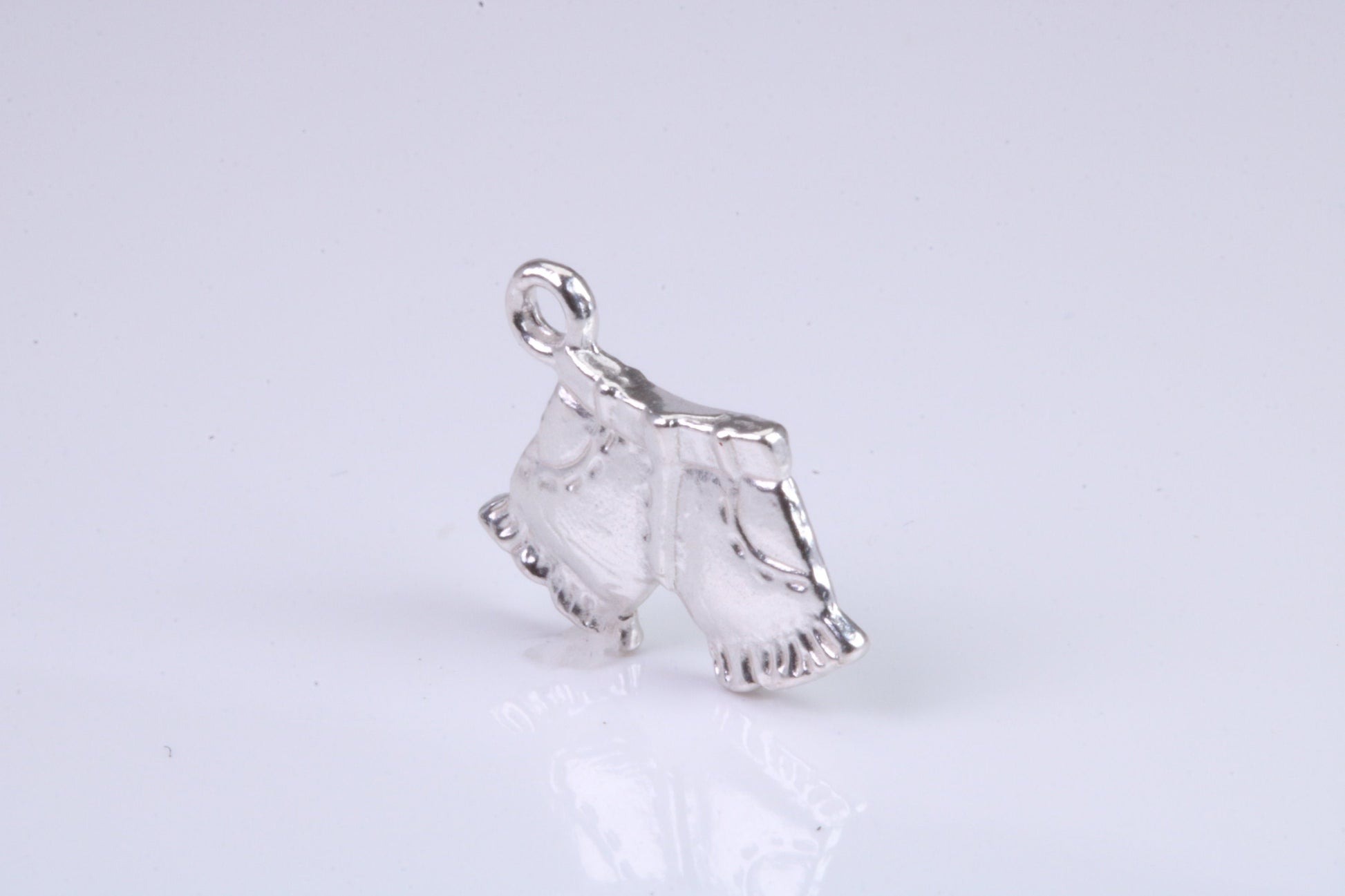 Shorts Charm, Traditional Charm, Made from Solid 925 Grade Sterling Silver, Complete with Attachment Link