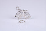 Shorts Charm, Traditional Charm, Made from Solid 925 Grade Sterling Silver, Complete with Attachment Link