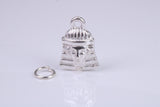Pharaoh Charm, Traditional Charm, Made from Solid 925 Grade Sterling Silver, Complete with Attachment Link