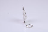 Pharaoh Charm, Traditional Charm, Made from Solid 925 Grade Sterling Silver, Complete with Attachment Link