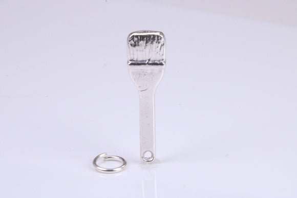 Paint Brush Charm, Traditional Charm, Made from Solid 925 Grade Sterling Silver, Complete with Attachment Link
