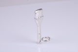 Paint Brush Charm, Traditional Charm, Made from Solid 925 Grade Sterling Silver, Complete with Attachment Link