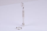 Dental Mirror Charm, Traditional Charm, Made from Solid 925 Grade Sterling Silver, Complete with Attachment Link
