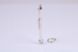 Dental Mirror Charm, Traditional Charm, Made from Solid 925 Grade Sterling Silver, Complete with Attachment Link