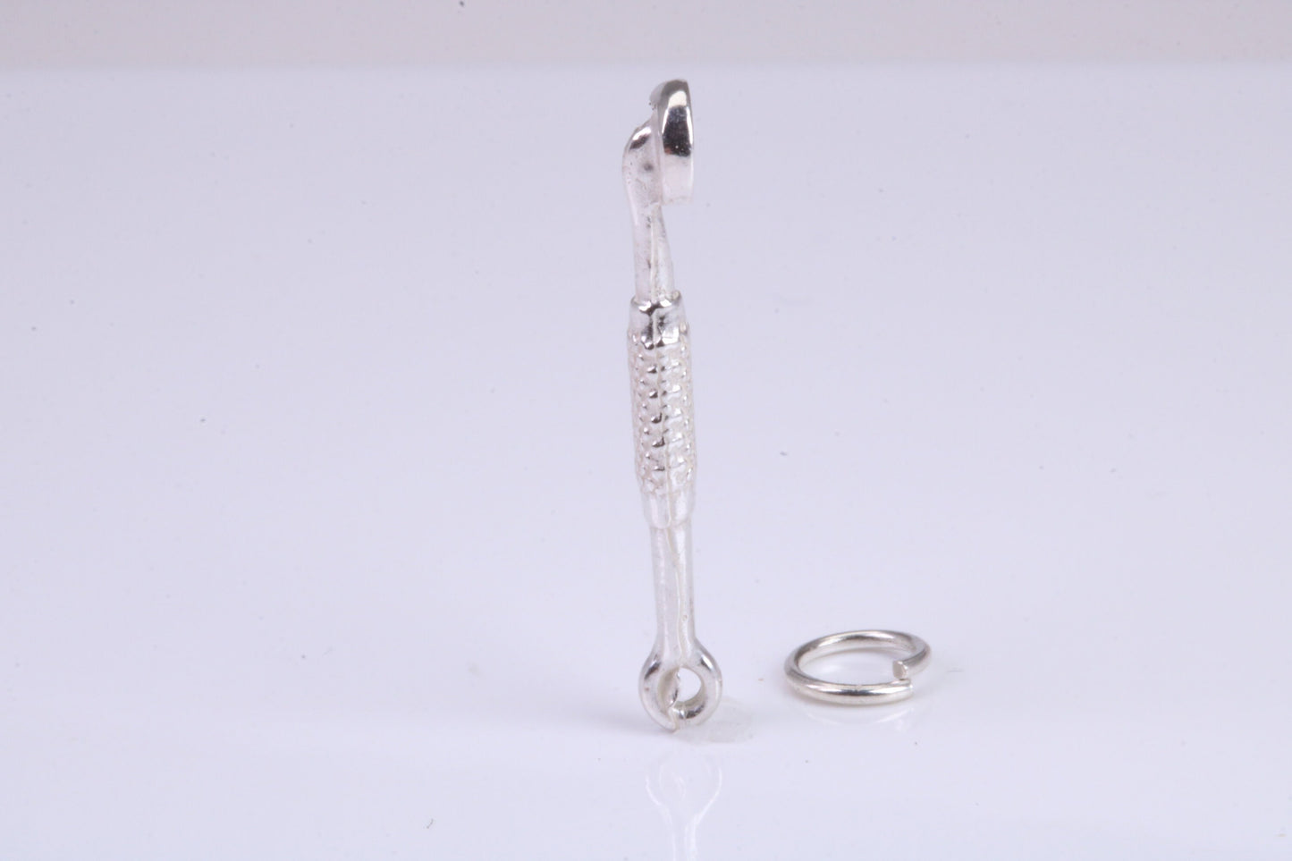 Dental Mirror Charm, Traditional Charm, Made from Solid 925 Grade Sterling Silver, Complete with Attachment Link