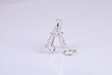 Garden Secateurs Charm, Traditional Charm, Made from Solid 925 Grade Sterling Silver, Complete with Attachment Link