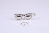 Sunglasses Charm, Traditional Charm, Made from Solid 925 Grade Sterling Silver, Complete with Attachment Link