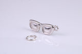 Sunglasses Charm, Traditional Charm, Made from Solid 925 Grade Sterling Silver, Complete with Attachment Link