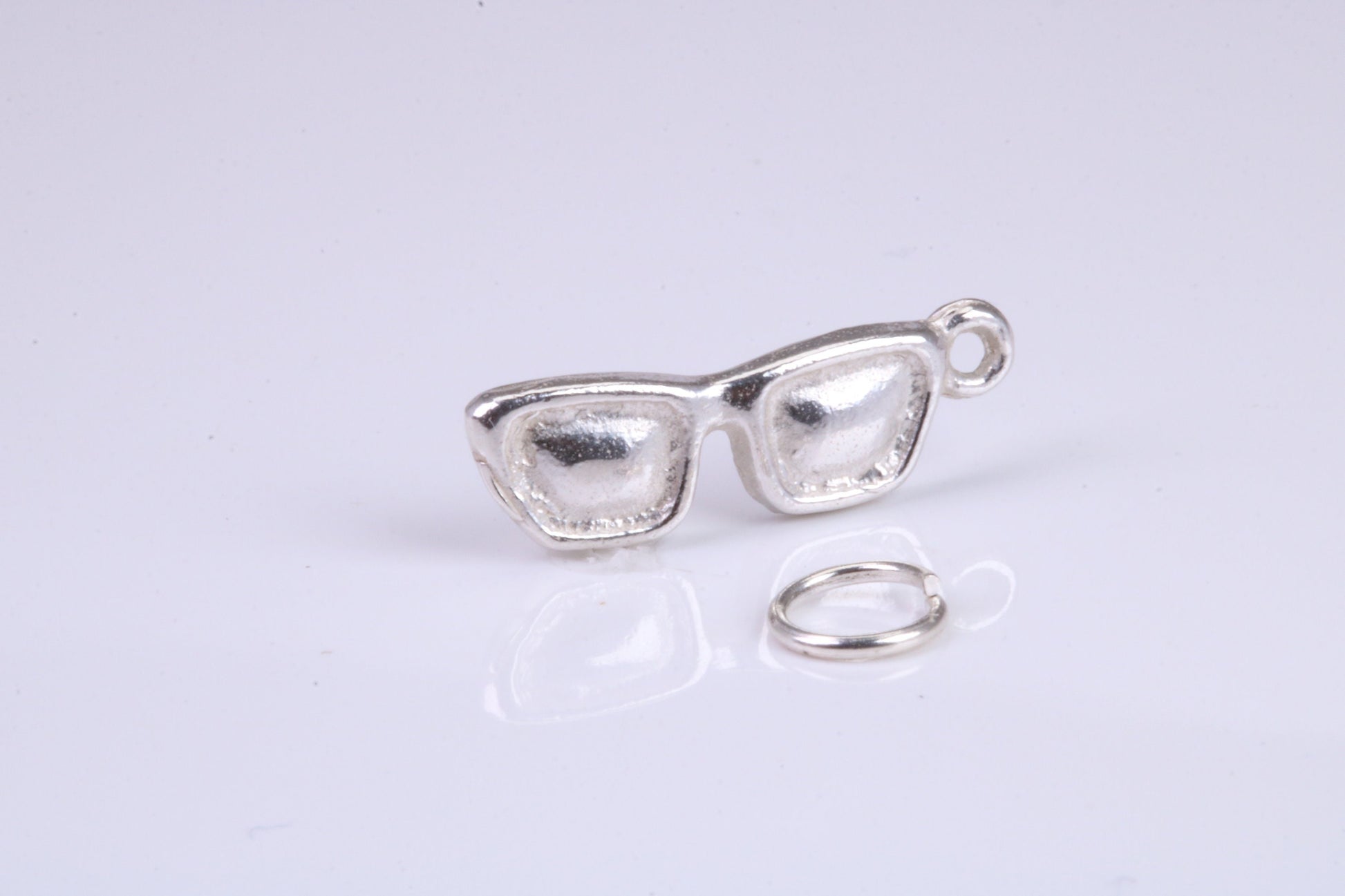 Sunglasses Charm, Traditional Charm, Made from Solid 925 Grade Sterling Silver, Complete with Attachment Link