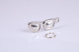 Sunglasses Charm, Traditional Charm, Made from Solid 925 Grade Sterling Silver, Complete with Attachment Link