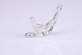 Pantomime Mask Charm, Traditional Charm, Made from Solid 925 Grade Sterling Silver, Complete with Attachment Link