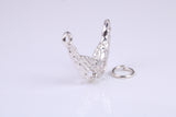 Pantomime Mask Charm, Traditional Charm, Made from Solid 925 Grade Sterling Silver, Complete with Attachment Link