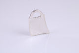 Shopping Bag Charm, Traditional Charm, Made from Solid 925 Grade Sterling Silver, Complete with Attachment Link