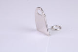 Shopping Bag Charm, Traditional Charm, Made from Solid 925 Grade Sterling Silver, Complete with Attachment Link