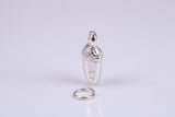 Acorn Charm, Traditional Charm, Made from Solid 925 Grade Sterling Silver, Complete with Attachment Link