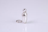 Acorn Charm, Traditional Charm, Made from Solid 925 Grade Sterling Silver, Complete with Attachment Link