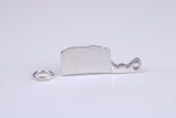 Cleaver Charm, Made from Solid Cast Silver