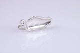 Soccer Boot Charm, Traditional Charm, Made from Solid 925 Grade Sterling Silver, Complete with Attachment Link