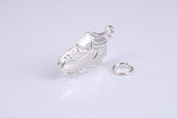 Soccer Boot Charm, Traditional Charm, Made from Solid 925 Grade Sterling Silver, Complete with Attachment Link