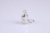 Buddha Charm, Made from Solid Cast Silver