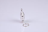 Buddha Charm, Made from Solid Cast Silver