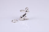 Bunny Rabbit Charm, Made from Solid Cast Silver