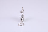Bunny Rabbit Charm, Made from Solid Cast Silver