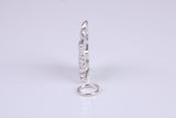Squirrel Charm, Made from Solid Cast Silver