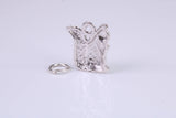 Squirrel Charm, Made from Solid Cast Silver